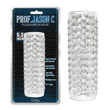 Насадка в вагину для стимуляции пениса Prof Jason Pleasure Sleeve &mdash;  фото товара 1