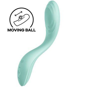 Вибратор с жемчужной стимуляцией точки G Satisfyer Rrrolling Pleasure Mint &mdash;  фото товара 1