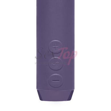 Минивибратор Je Joue - Classic Bullet Vibrator Purple с глубокой вибрацией и фиксацией на палец &mdash;  фото товара 4