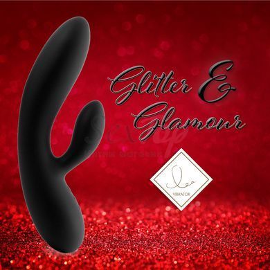 Гибкий вибратор кролик с двумя моторами FeelzToys Lea Rabbit Vibrator Black &mdash;  фото товара 3