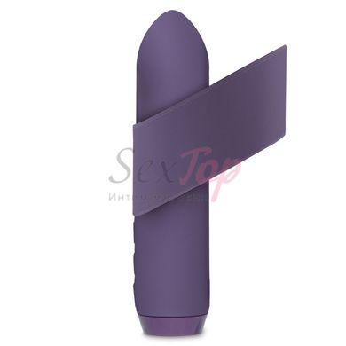 Минивибратор Je Joue - Classic Bullet Vibrator Purple с глубокой вибрацией и фиксацией на палец &mdash;  фото товара 2