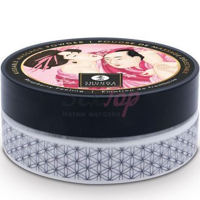 Вкусная пудра для оральных ласк Shunga Body Powder - Raspberry feeling (75 грамм) &mdash;  фото товара 2