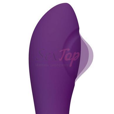Вибратор с клиторальным отростком Action No Eleven G-Spot для стимуляции и режимом пульсации фиолетовый &mdash;  фото товара 5