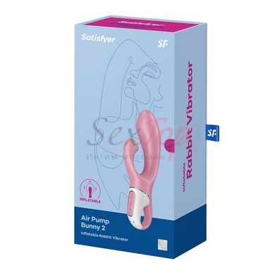 Вібратор-кролик надувний Satisfyer Air Pump Bunny 2 - фото товару 5