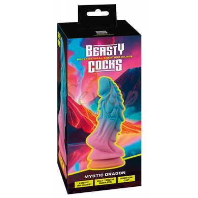 Фантастичний фалоімітатор на присосці різнокольоровий Beasty Cocks Mystic Dragon - фото товару 11