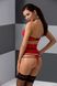 Комплект білизни AKITA SET red L / XL - Passion Exclusive: широкий пояс, ліф, стрінги PS24204 фото 2