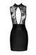 Сукня Noir Handmade F241 Short dress with powerwetlook skirt and tulle top - XL &mdash; фото 5 з 8