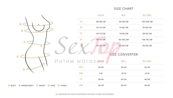 Сорочка Obsessive Euridia chemise & tanga XS/S &mdash;  фото товара 4