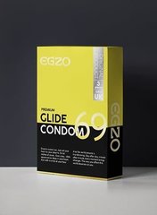 Презервативи в рясній змазці EGZO Glide (упаковка 3 шт)  1