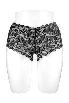 Трусики с доступом Fashion Secret JULIA Black, Черный/белый - 1