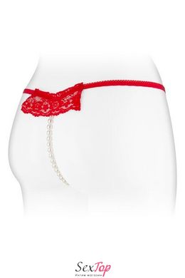 Трусики-стрінги з перлинною ниткою Fashion Secret KATIA Red SO2247 фото