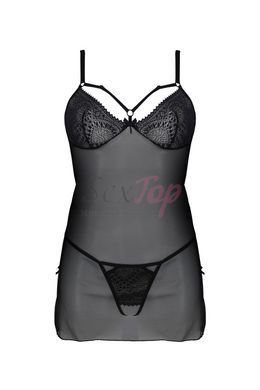 Пеньюар Passion DROSERA CHEMISE black S/M - ECO Passion &mdash;  фото товара 3