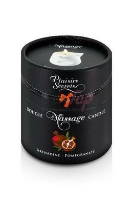 Массажная свеча Plaisirs Secrets Pomegranate (80 мл) подарочная упаковка, керамический сосуд &mdash;  фото товара 3