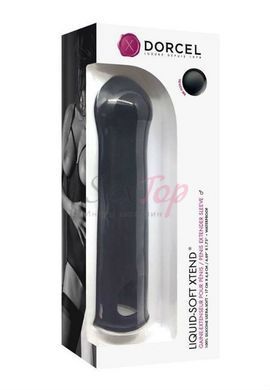 Удлиняющая насадка на член Dorcel LIQUID-SOFT XTEND (до +3,8см), с кольцом для мошонки &mdash;  фото товара 3