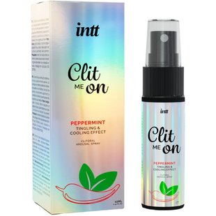 Возбуждающий спрей для клитора Intt Clit Me On Peppermint Cooling Effect 12 мл, охлаждающий эффект - SO8392