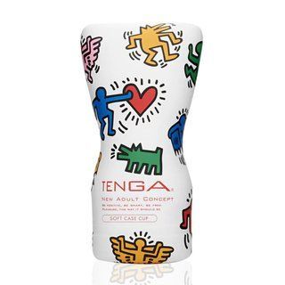 Мастурбатор Tenga Keith Haring Soft Case Cup (м&rsquo;яка подушечка) стисний - фото товару 1