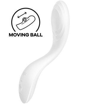 Вибратор с жемчужной стимуляцией точки G Satisfyer Rrrolling Pleasure White,  - 1