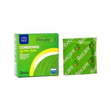 Презервативи Ultra Thin Mint Condoms 3 шт, ультратонкі, аромат: м'ята,  - 1