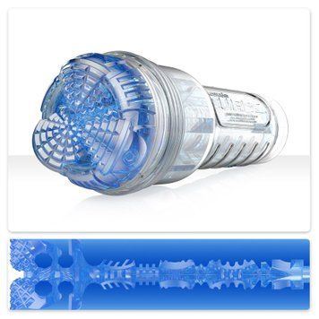Мастурбатор Fleshlight Turbo Core Blue Ice, оральный секс (глубокое горло), Прозрачный - 1