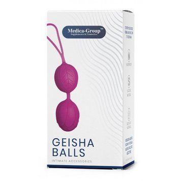 Вагинальные шарики силиконовые розового цвета Medica group Geisha Balls, Розовый - 1