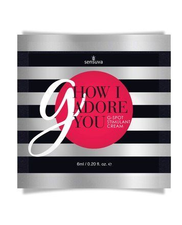 Пробник геля для точки G Sensuva - G, How I Adore You G-Spot (6 мл) с экстрактом гуараны &mdash;  фото товара 1