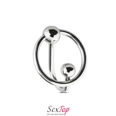 Уретральна вставка із кільцем Sinner Gear Unbendable – Sperm Stopper Solid, діаметр кільця 2,6 см SO4583 фото