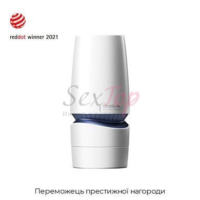 Мастурбатор Tenga - Aero Masturbator Cobalt, інноваційна технологія всмоктування - фото товару 3