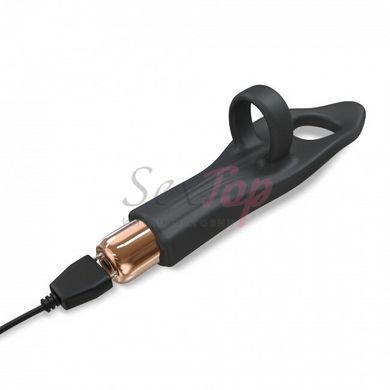 Вибратор на палец Love To Love Tickle me - BLACK ONYX перезаряжаемый, 3 варианта использования,  - 6