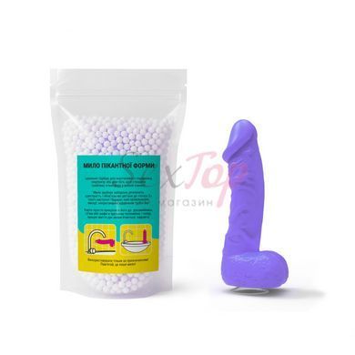 Крафтовое мыло-член с присоской Чистий Кайф MEDIUM Violet, натуральное,  - 4