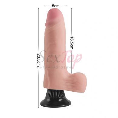 9.2&rdquo; Extreme Soft Dual Layer Realistic Dildo Vibrator &mdash;  фото товара 2