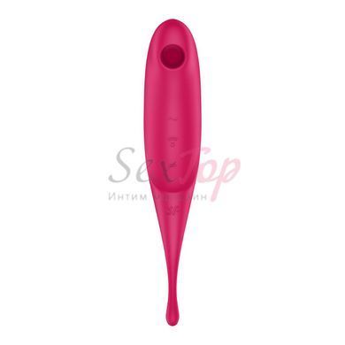 Вибратор для клитора с вакуумной стимуляцией Satisfyer Twirling Pro Red &mdash;  фото товара 3