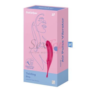 Вибратор для клитора с вакуумной стимуляцией Satisfyer Twirling Pro Red &mdash;  фото товара 5