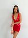 Лакированное платье с сексуальным декольте «Лучезарная Эмилия» D&A, XL, красное SO6761 фото 3