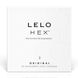 Презервативи LELO HEX Condoms Original 3 Pack, тонкі та суперміцні SO8130 фото 1