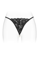 Трусики-стринги с жемчужной ниткой Fashion Secret VENUSINA Black SO2248 фото