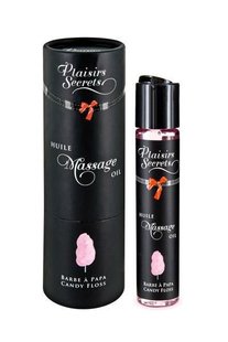 Массажное масло Plaisirs secrets Candy Floss (59 мл) с афродизиаками, съедобное, подарочная упаковка - SO1851