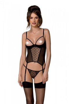 Корсет MARINA CORSET black S/M - Passion,  - 1