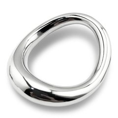 Стальное эрекционное кольцо на головку пениса Curved Penis Ring Large IXI61075 фото