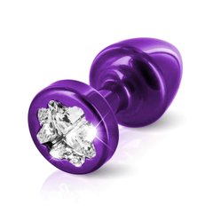 Пробочка Diogol Anni R Clover Purple Кристалл 25мм, 4 кристалла Swarovsky в виде листка клевера D81246 фото