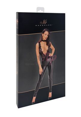 Комбинезон Noir Handmade F298 Libido Deep-V catsuit with collar and pearl chain - M &mdash;  фото товара 7