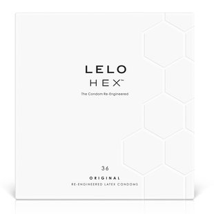 Презервативы LELO HEX Condoms Original 36 Pack, тонкие и суперпрочные SO8131 фото