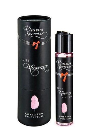 Массажное масло Plaisirs secrets Candy Floss (59 мл) с афродизиаками, съедобное, подарочная упаковка &mdash;  фото товара 1