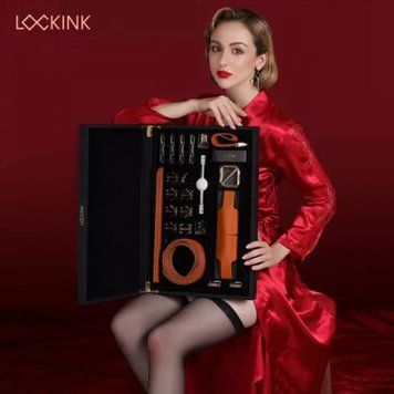 Набір для БДСМ для бондажу та обмеження червоного кольору Bdsm4u, Коричневий - 1