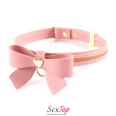 Поводок LOCKINK SEVANDA Love Heart Butterfly Leather Collar Set - Pink - SX0864