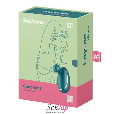 Вібратор для зовнішньої стимуляції Satisfyer Spot On 1 Green, гнучкий відросток SO8414 фото