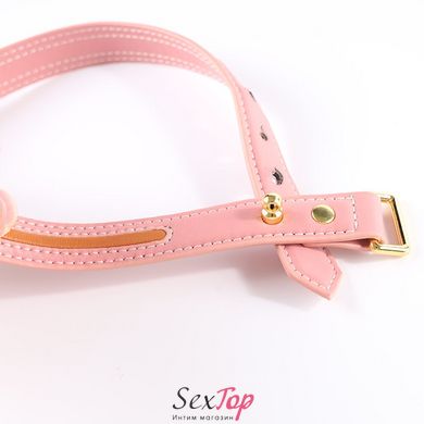 Поводок LOCKINK SEVANDA Love Heart Butterfly Leather Collar Set - Pink - SX0864