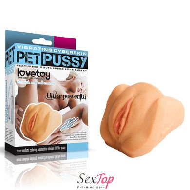 Реалістичний мастурбатор-вагіна вібрацією для чоловіків Vibrating Pet Pussy IXI39774 фото