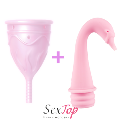 Менструальная чаша Femintimate Eve Cup размер L с переносным душем, диаметр 3,8см FM541 фото
