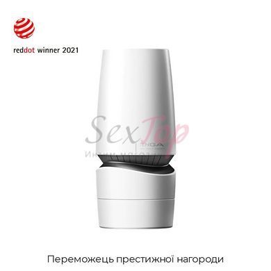Мастурбатор Tenga - Aero Masturbator Silver, інноваційна технологія всмоктування - фото товару 3
