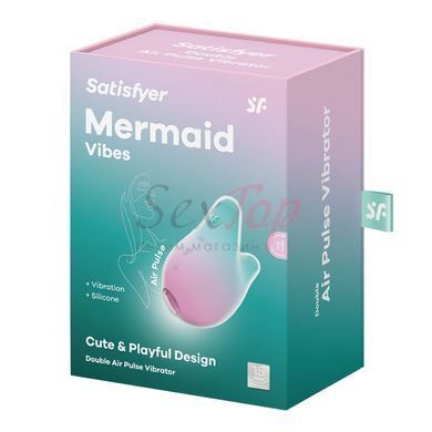 Вакуумний кліторальний стимулятор Satisfyer Mermaid Vibes Mint/Pink - фото товару 5